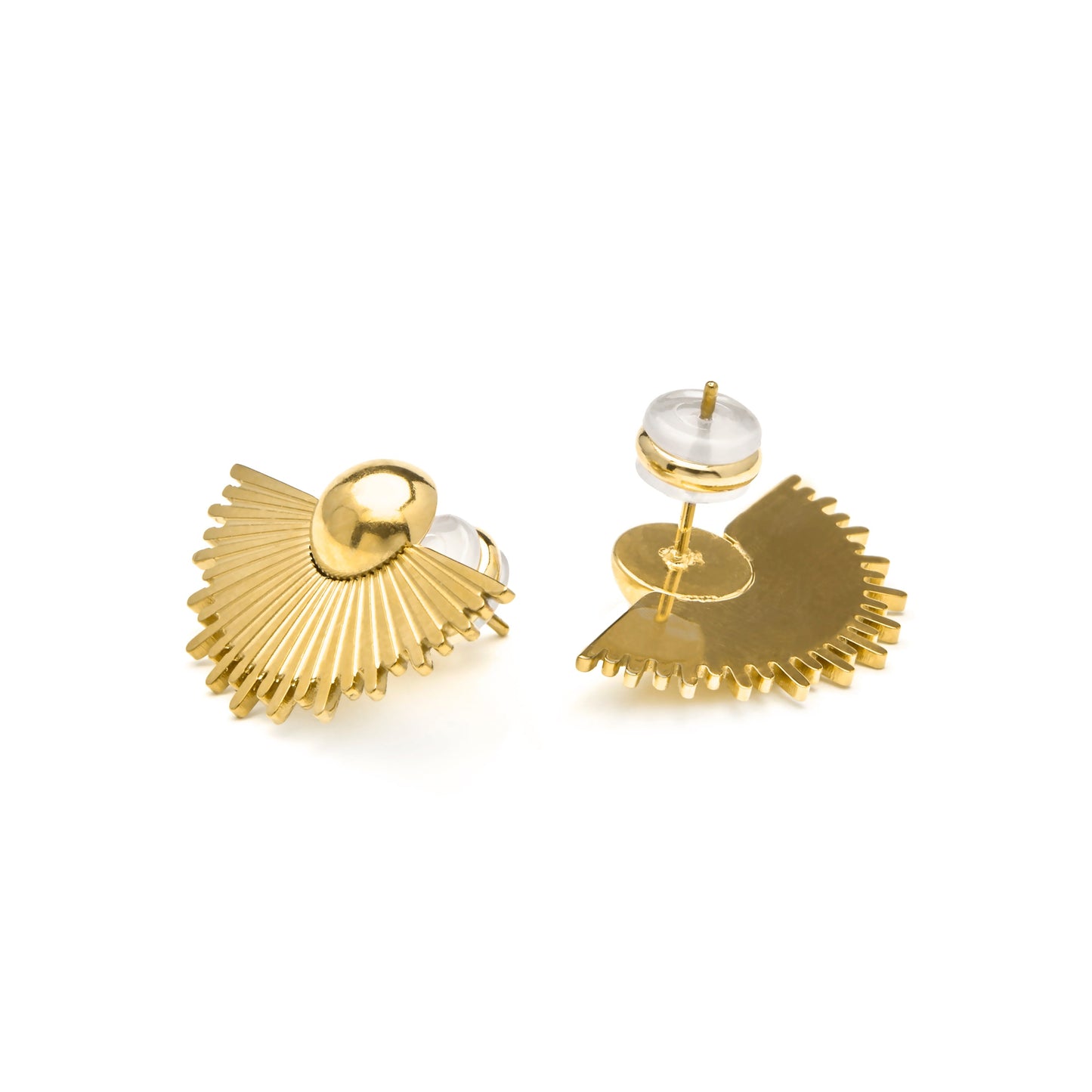 Pendientes acabado oro 18k - Konssa