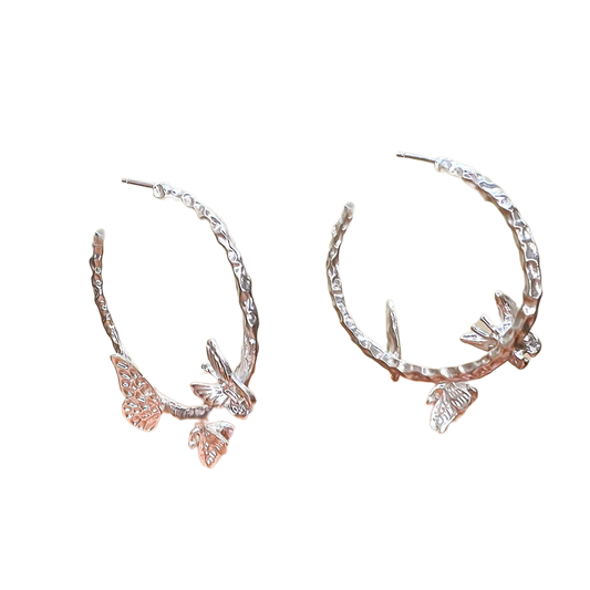 argollas con mariposas