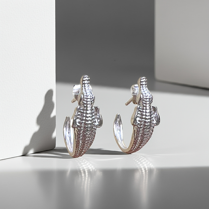 Pendientes cocodrilo