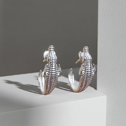 Pendientes cocodrilo
