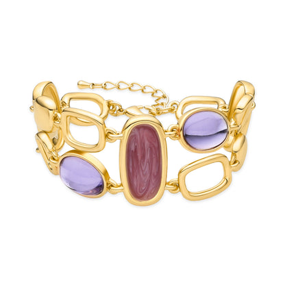 Pulsera con Lacado Multicolor acabado oro 18k - Laido