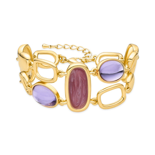 Pulsera con Lacado Multicolor acabado oro 18k - Laido