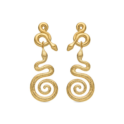 Pendientes acabado oro 18k - Khayla