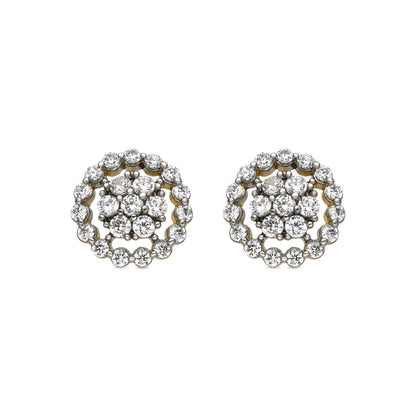Pendientes con Circonita Brillante acabado oro 18k - Irzul
