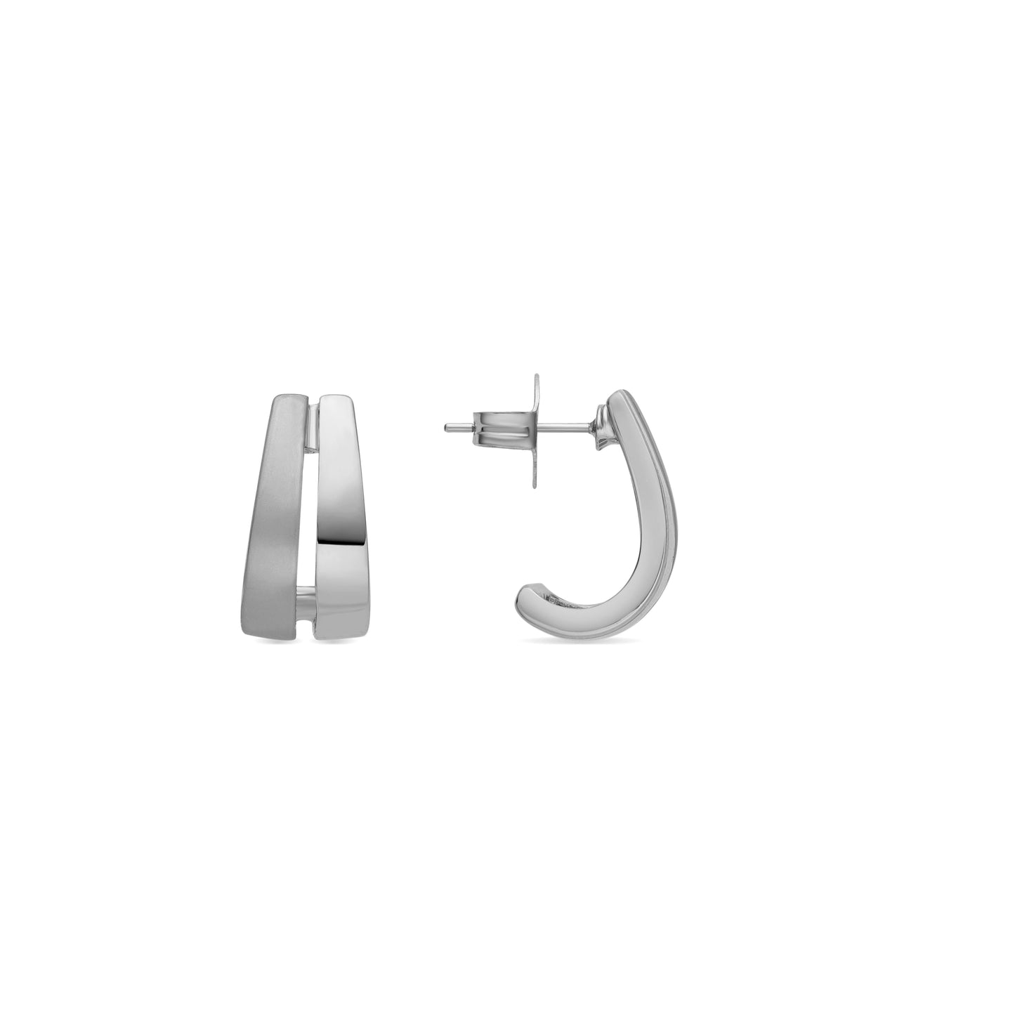 Pendientes con - acabado plata - Oirfan