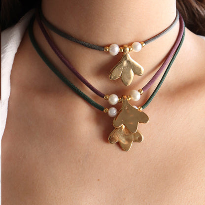 Collar FLEUR MINI PERLA