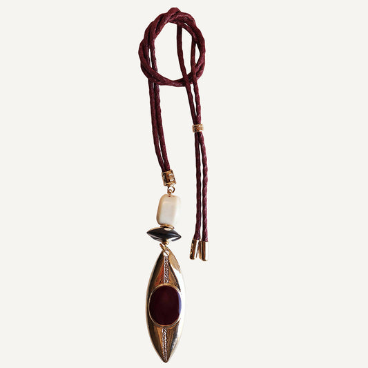 Collar largo ajustable para mujer MONSUL CANOE