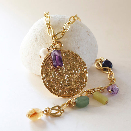 Collar largo COOL Moneda