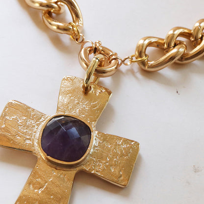 Collar MET CADENA CRUZ