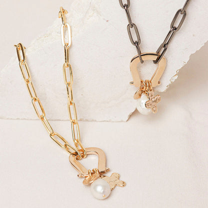 Collares de perlas modernos TESSABIT Herradura