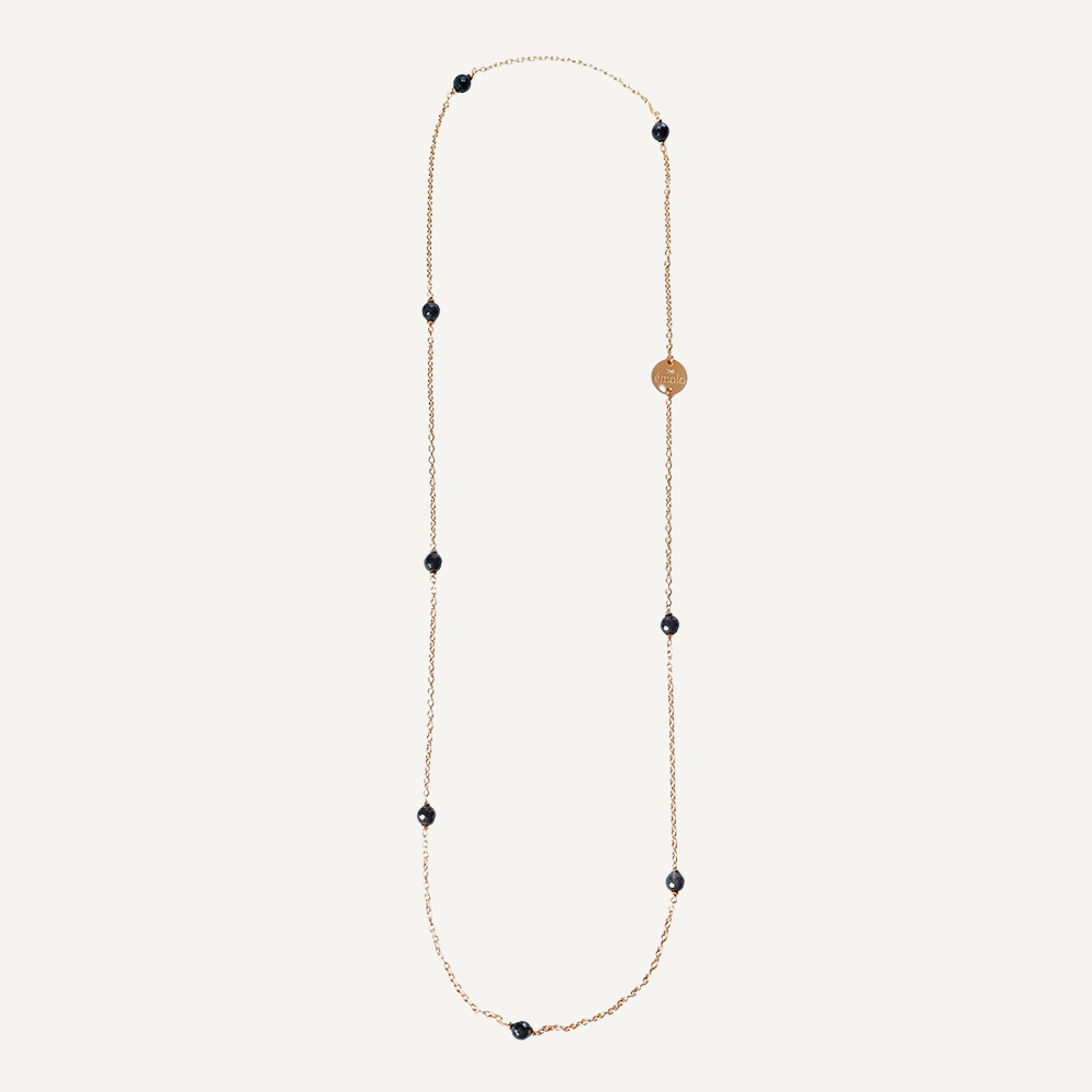 Collares de piedras de cristal Lizzy Gris