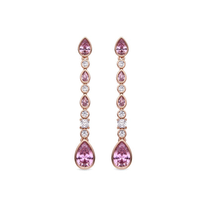 Pendientes acabado en oro 18k