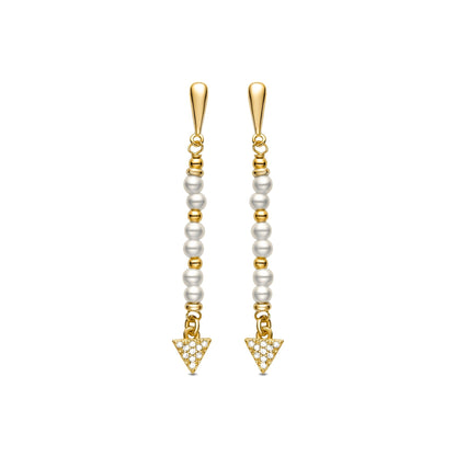 Pendientes acabado oro 18k
