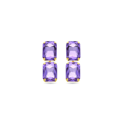 Pendientes acabados en oro amarillo 18k