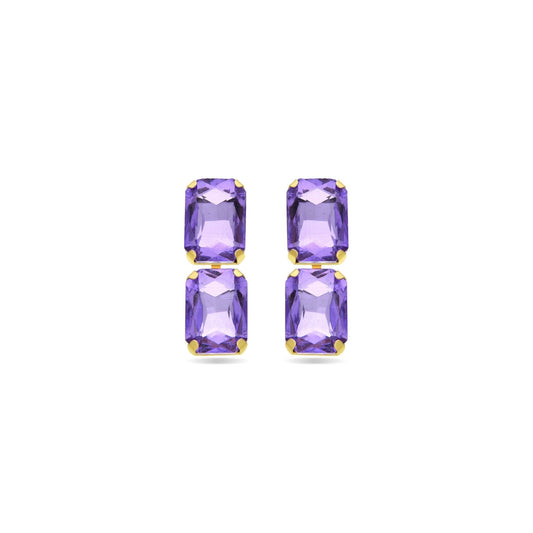 Pendientes acabados en oro amarillo 18k